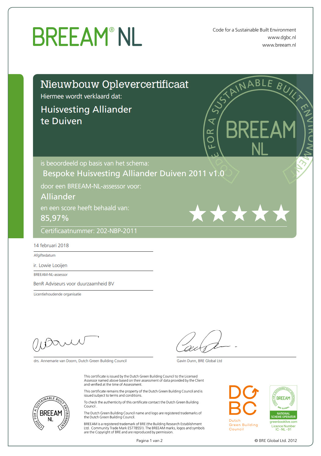 BREEAM Certificaat herhuisvesting Liander1.jpg